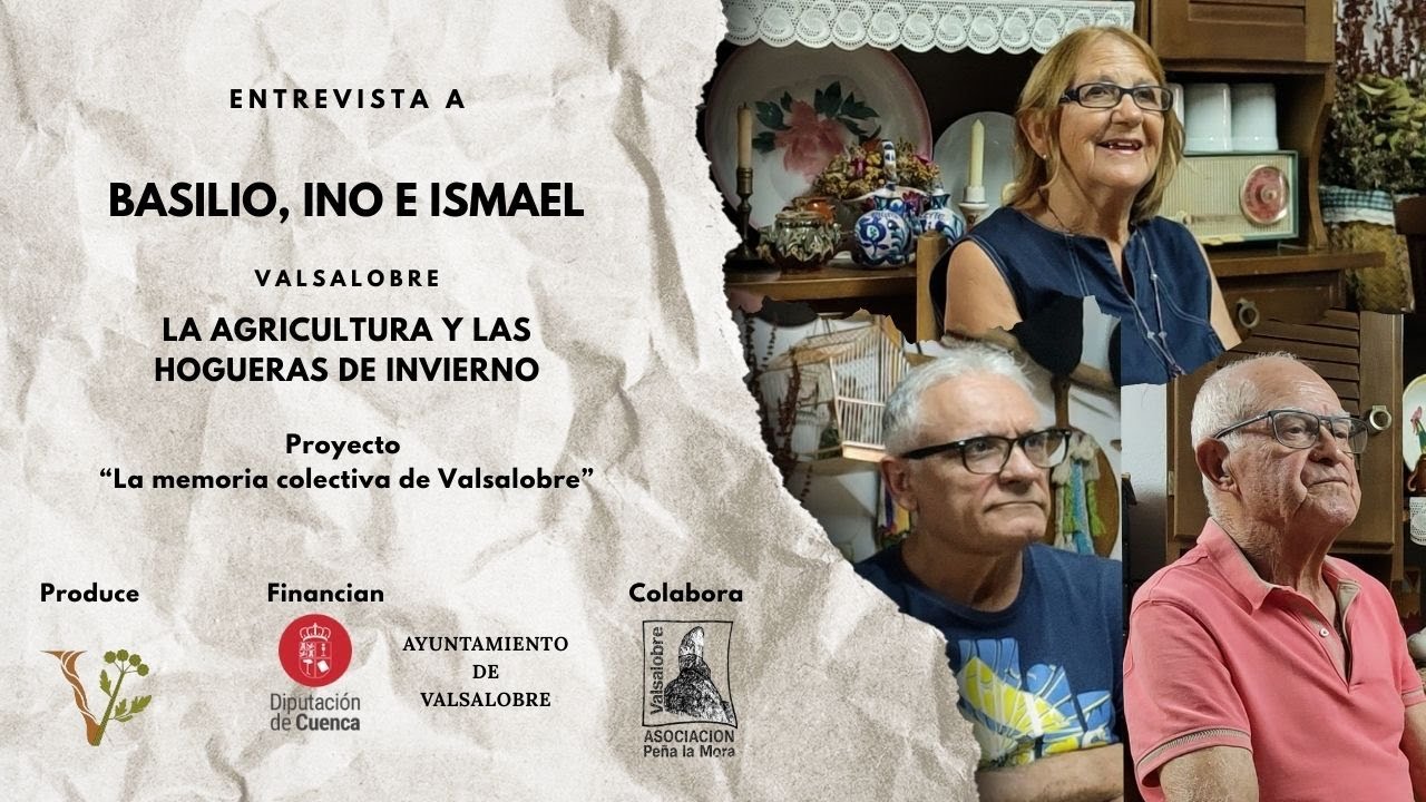 La AGRICULTURA y las HOGUERAS de INVIERNO en Valsalobre, con Basilio, Ino e Ismael