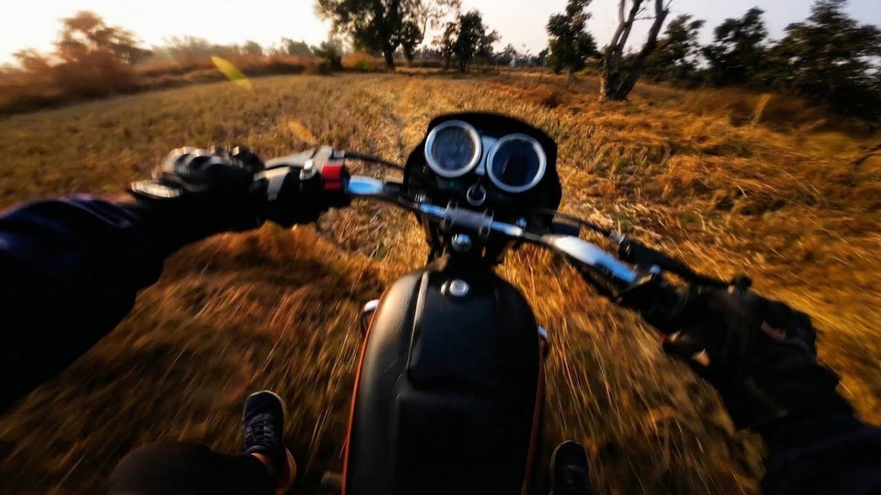 Hero Splendor POV Ride | Farm Offroad Trail Ride | Ride#69 | ASMR | DJI Action 3