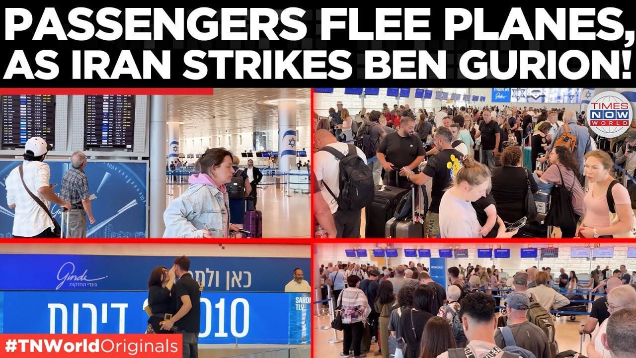 'COMPLETE HYSTERIA': Chaos at Ben Gurion Airport as Passengers Flee Planes Amid Iran Missile Alert