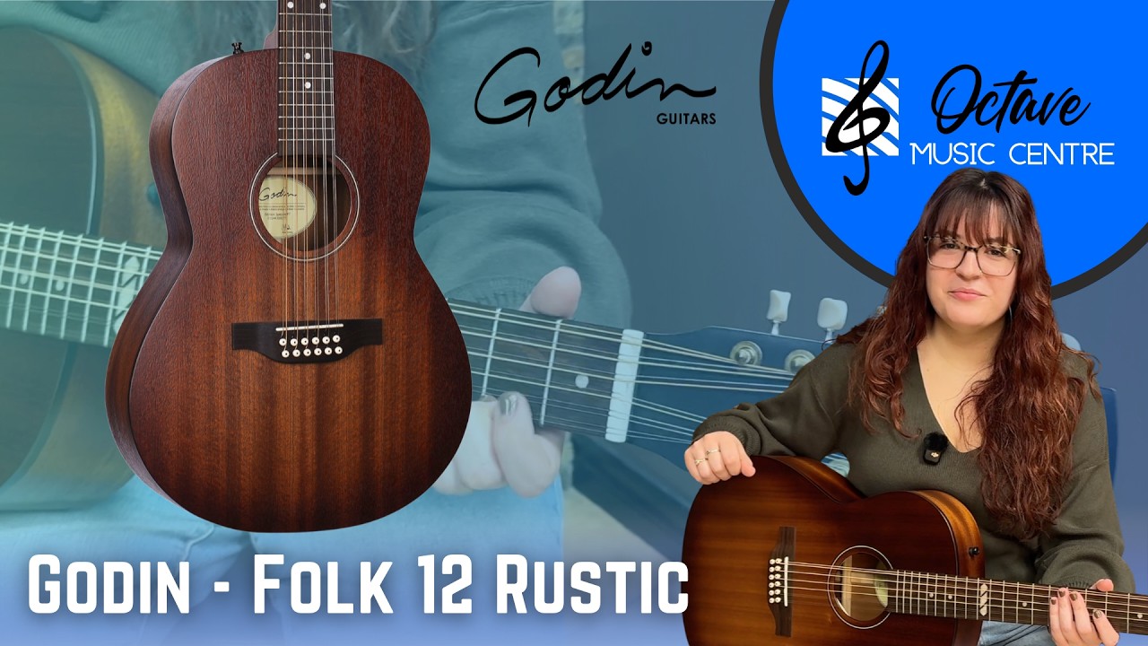 Godin Mahogany Folk 12 Rustic Burst A E Demonstration