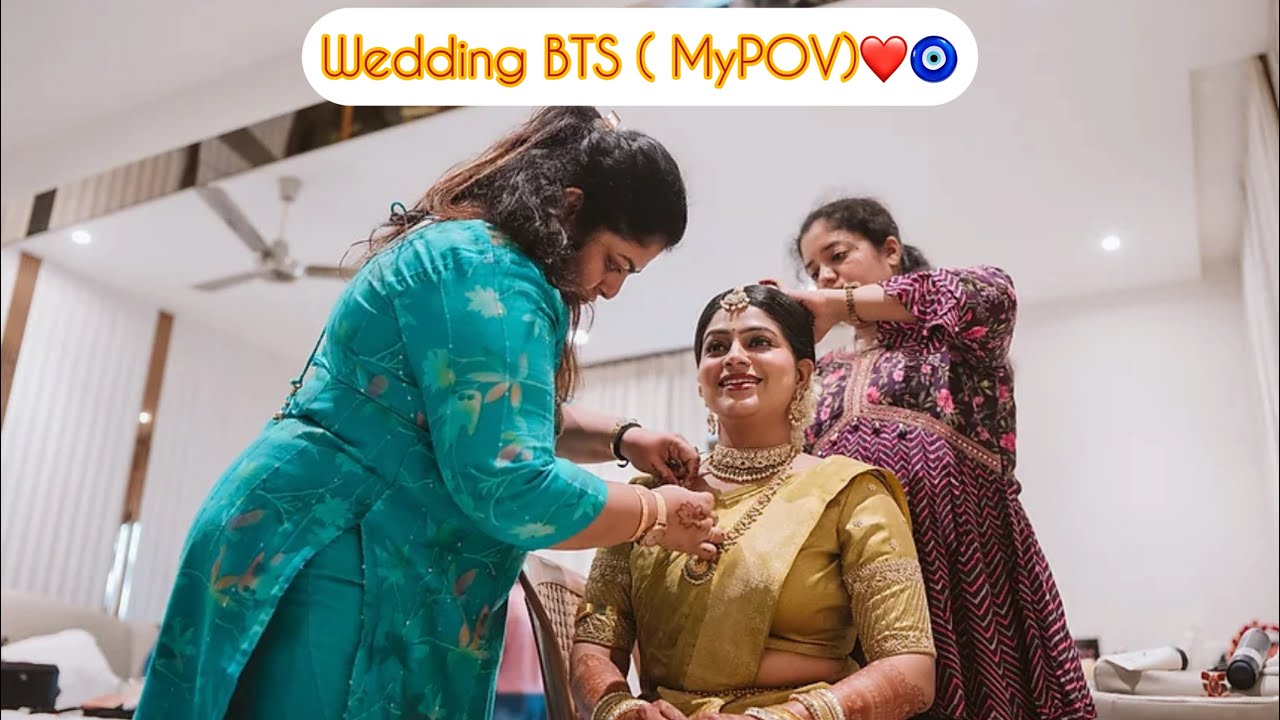 The moments you didn't see- BTS of my wedding❤️ 