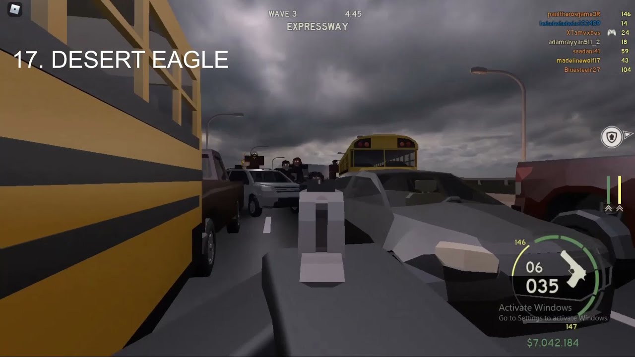 EVERY KILL with EVERY SECONDARY in Roblox: Those who remain