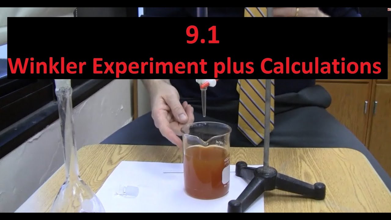 9.1 Winkler Experiment for Dissolved Oxygen (Chemical equations too) [SL IB Chemistry]