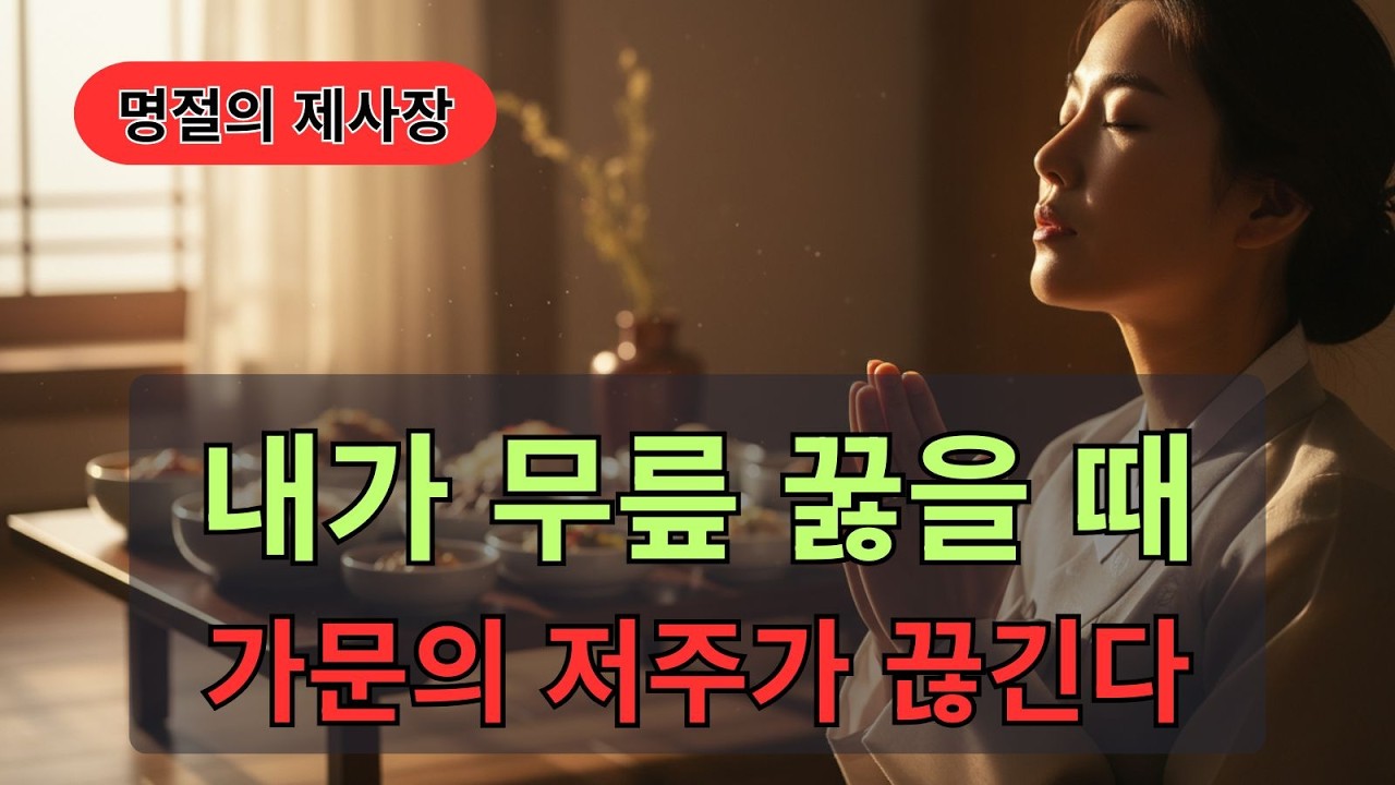 명절의 운명을 바꾸는 어머니의 눈물 기도 | 명절 가정의 제사장