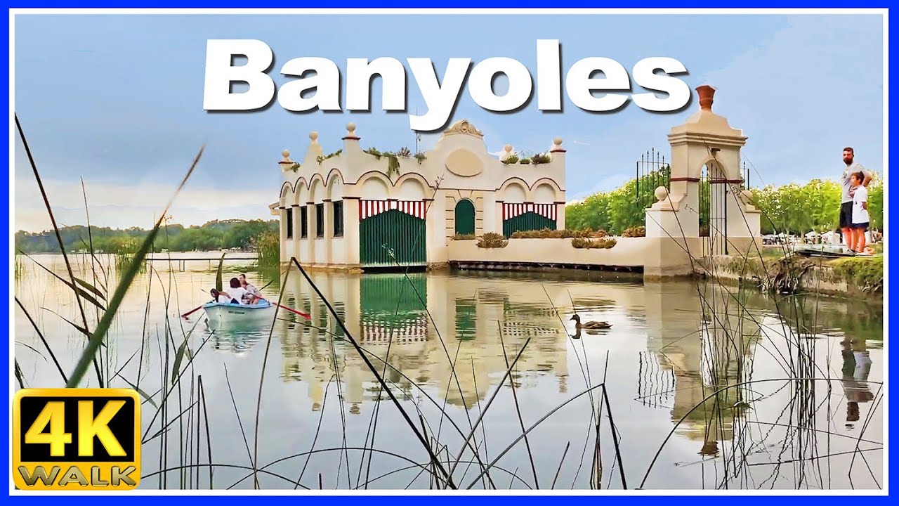 【4K】WALK BANYOLES Catalonia SPAIN travel 4k video WALKING TOUR