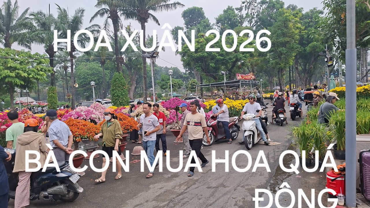 Những chậu Hoa cuối cùng chợ Hoa Xuân 2026