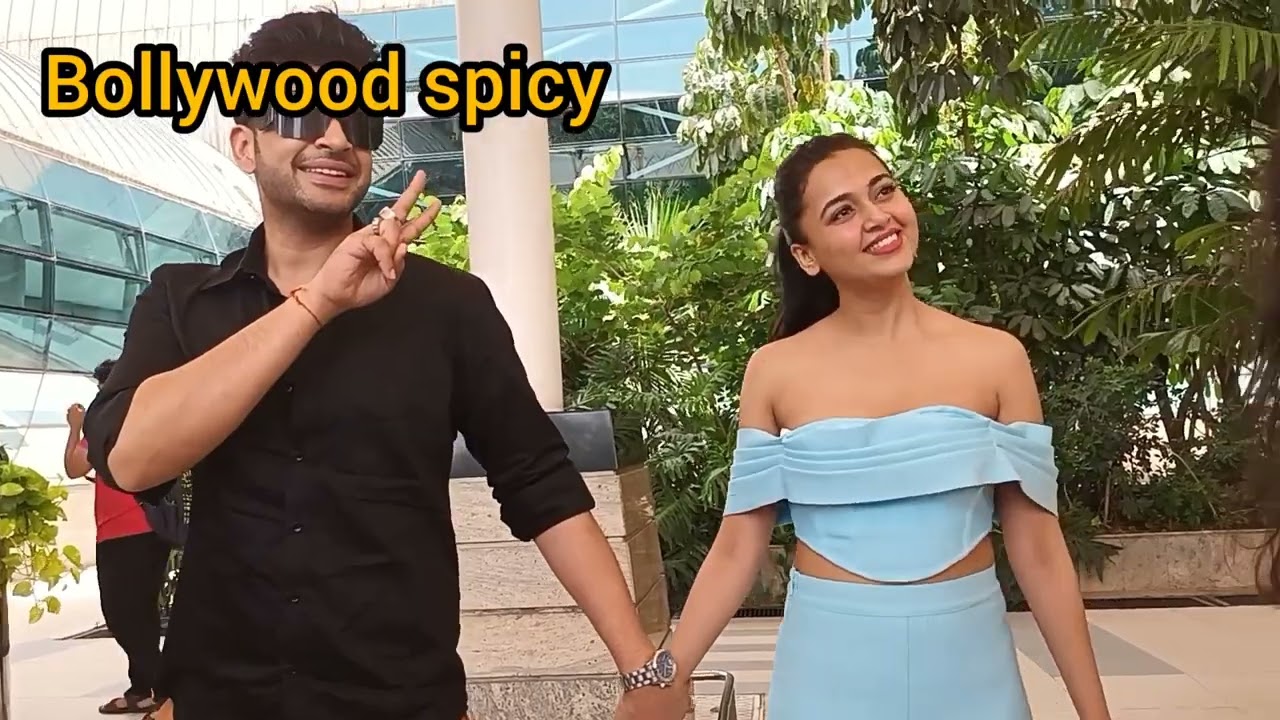 Karan Kundrra Tejasswi Prakash Together At Mumbai Airport ♥