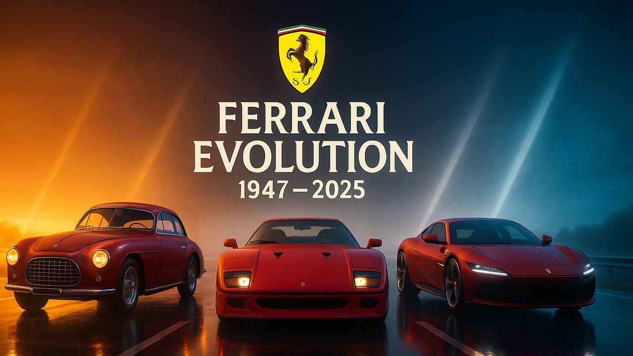 Эпическая эволюция Ferrari (1947–2025) | Более 75 лет легенд суперкаров