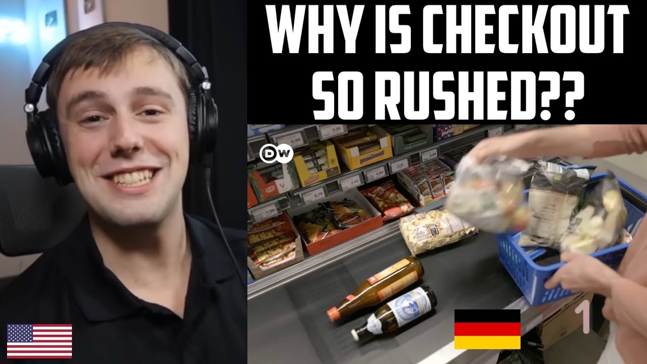 American Reacts to The Weird Quirks of German Supermarkets