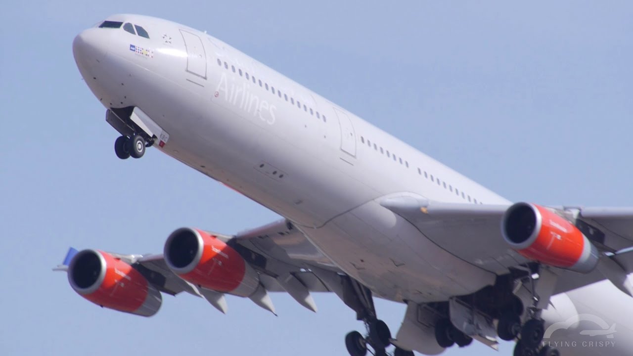 北欧へ向かうA340の離陸は低かった！ SAS A340-300 [OY-KBC]