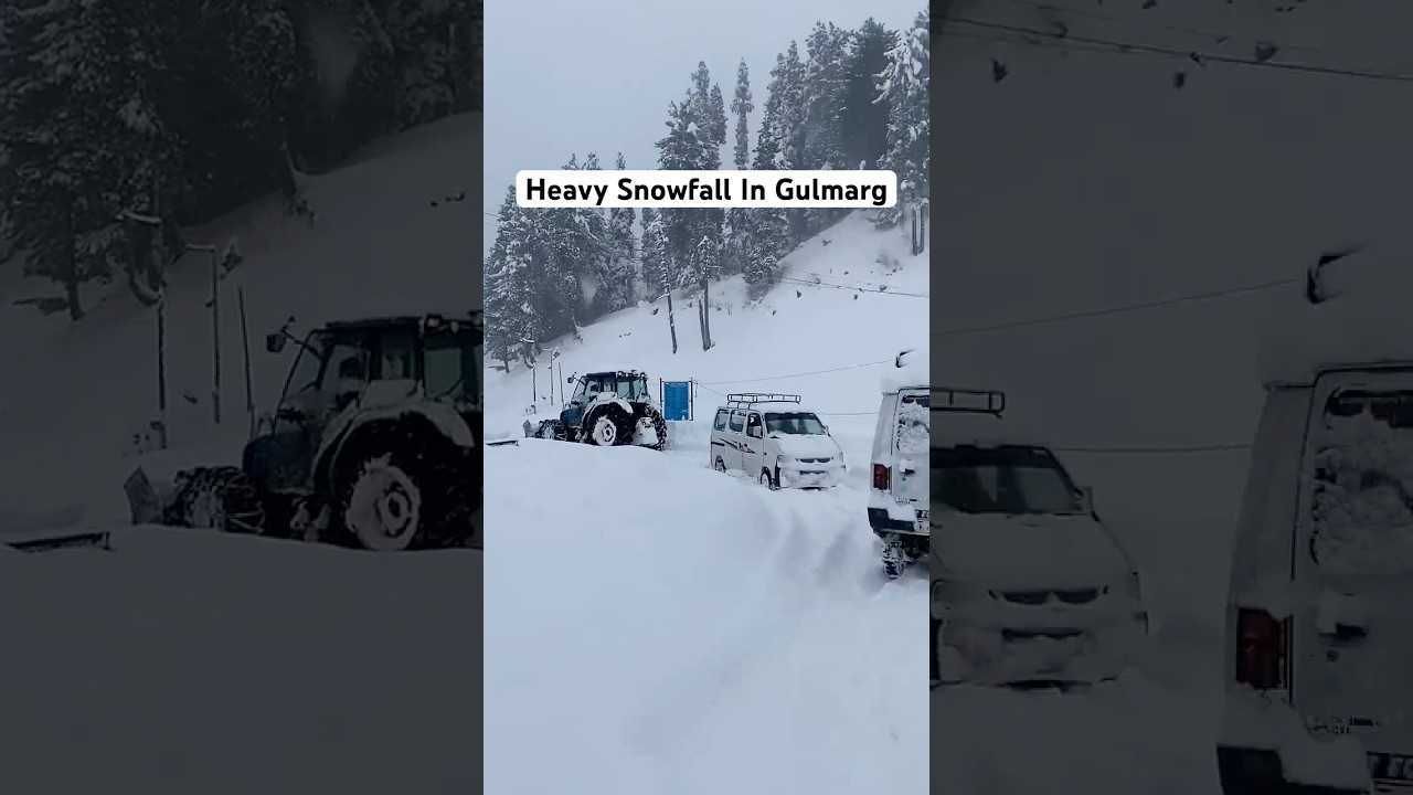 Heavy snowfall in kashmir | Gulmarg snowfall | snowstorms | India