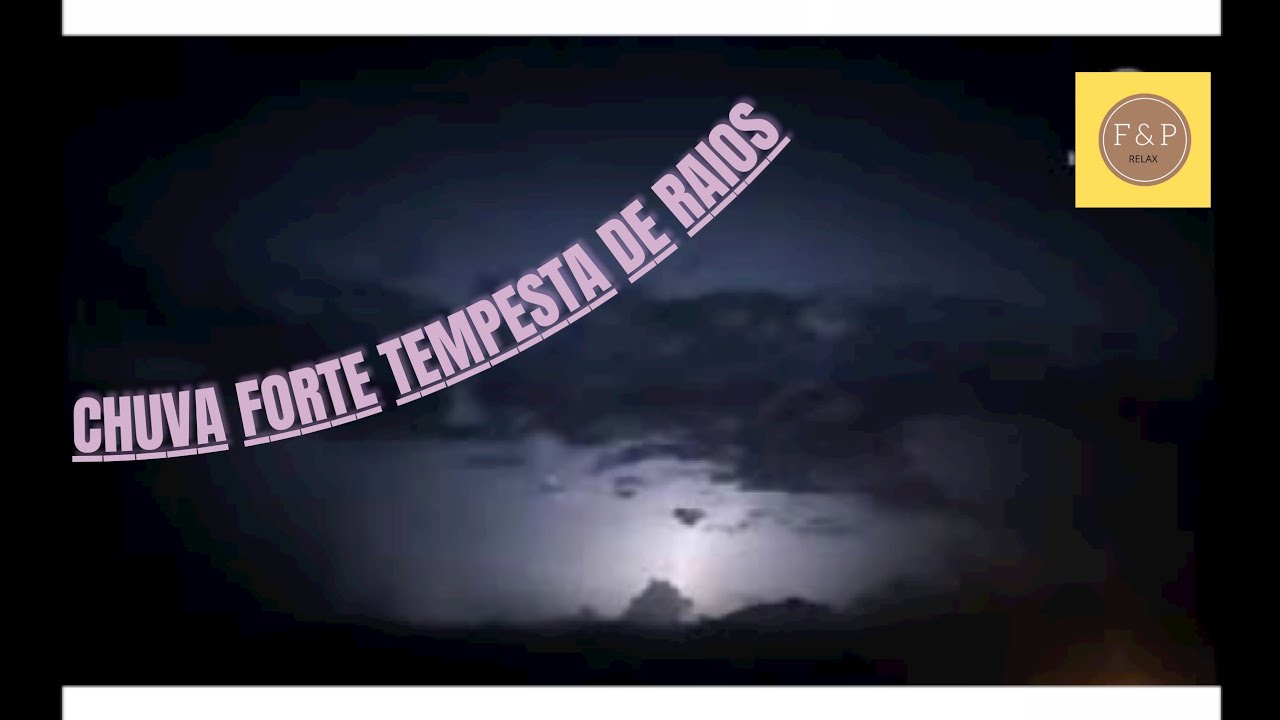 DURMA RÁPIDO 1 HORA DE TEMPESTADE FORTE COM RAIOS. [#chuvaforte] para dormir e relaxar.