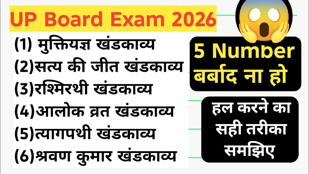 UP Board Class 12 Hindi Question 7 | Class 12 Hindi Q7 | UP Board Exam