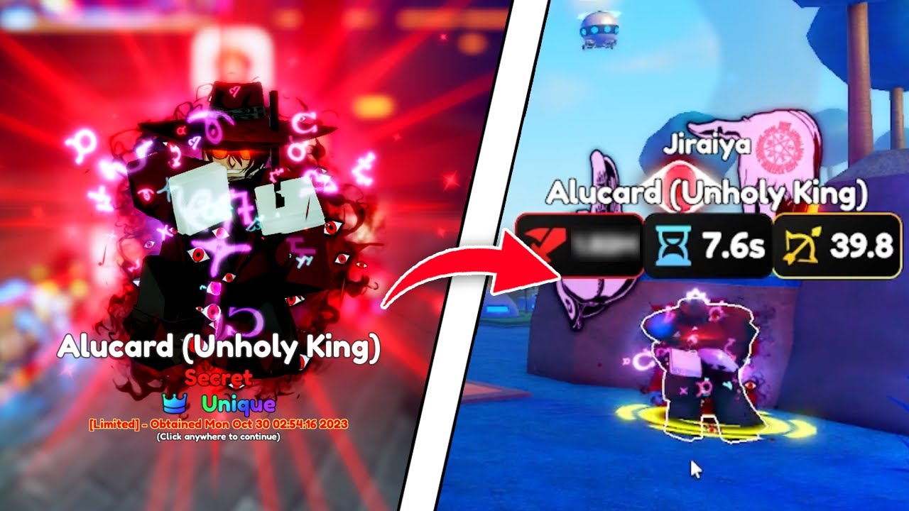 UNIQUE ALUCARD (UNHOLY KING) SHOWCASE 🎃