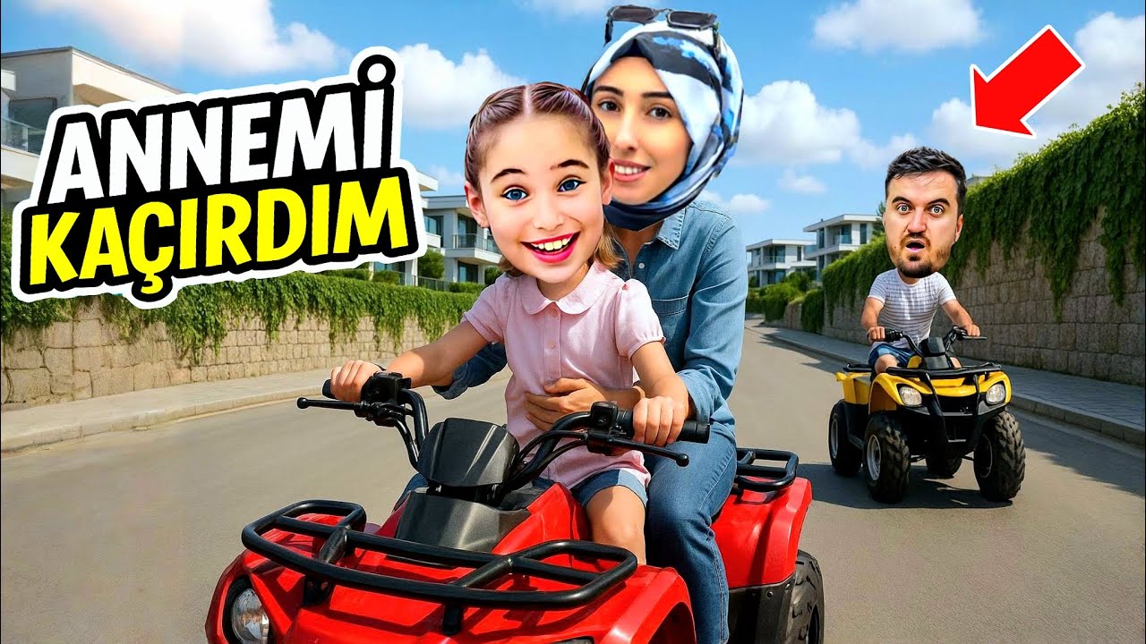 ANNEMİ MOTOR İLE KAÇIRDIM ‼️ ELİF BABAN YAKALADI !!
