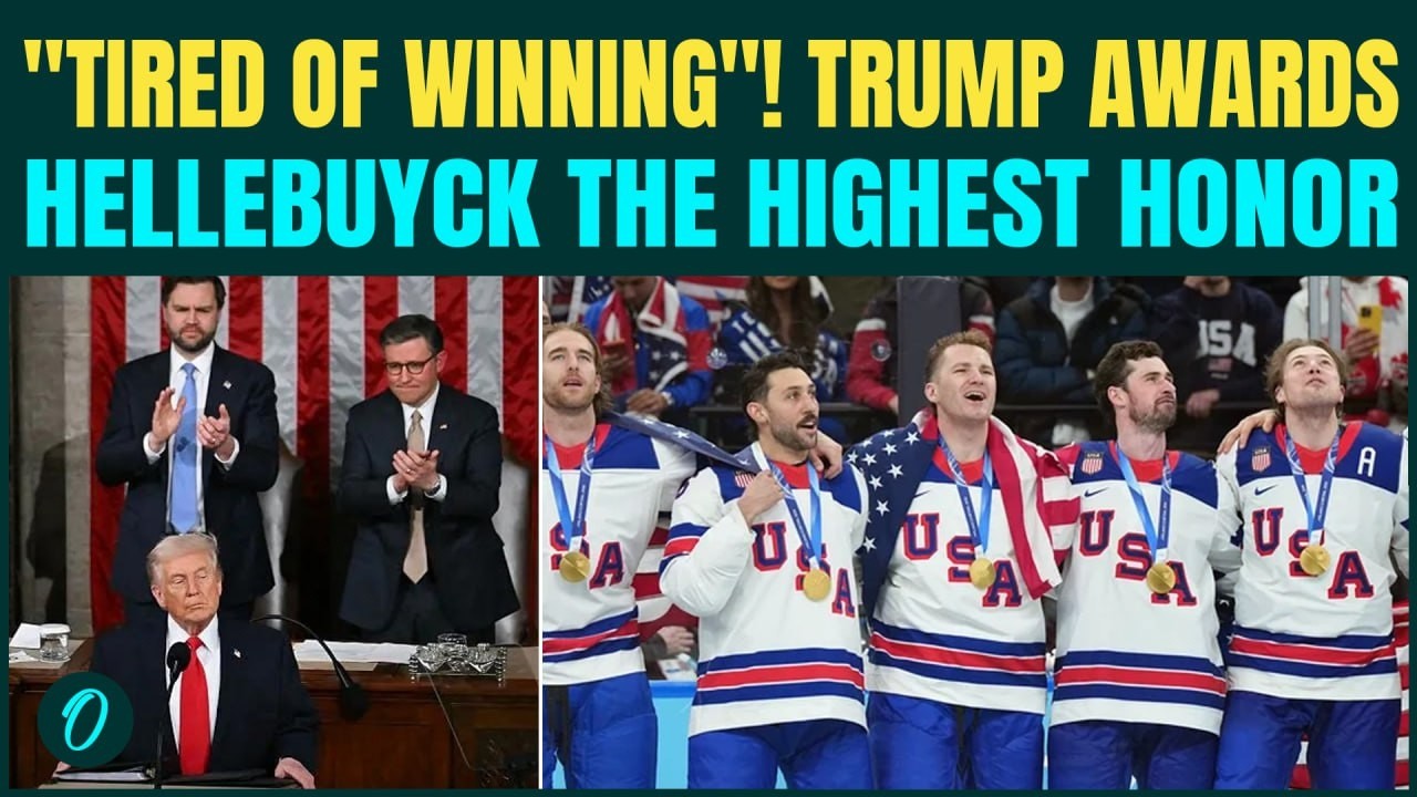 TRUMP'S UNION ADDRESS: Trump Welcomes US Hockey Team, Awards Hellebuyck,‘Medal of Freedom’
