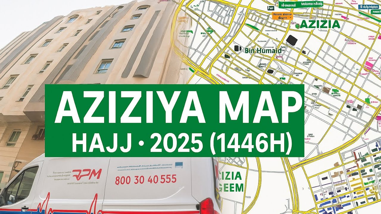 Aziziya Map Hajj 2025-Indian Hajj buildings map