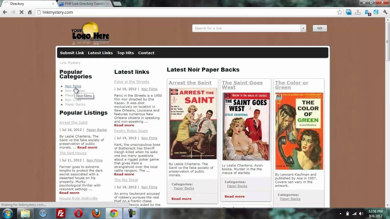 phpLD 5 - Widget Template Display Settings