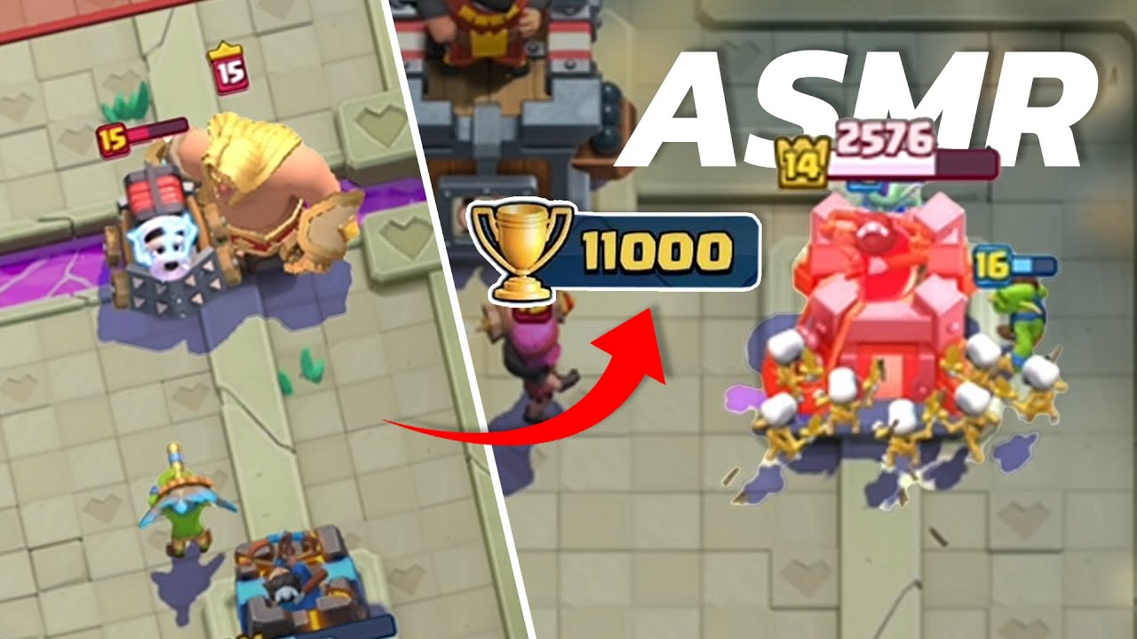 ASMR - Je rush les 11k trophées avec le Meilleur Deck du jeu (Clash Royale)