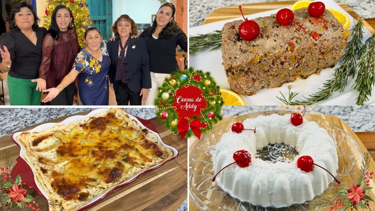 MENÚ NAVIDEÑO Fácil y Barato Sorprendí a mis Amigas.PASTEL DE CARNE, PAPAS GRATINADAS, MOUSE DE COCO
