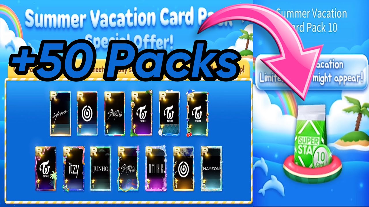 Abriendo packs limitados de verano | +50 Packs | (Superstar JYP)