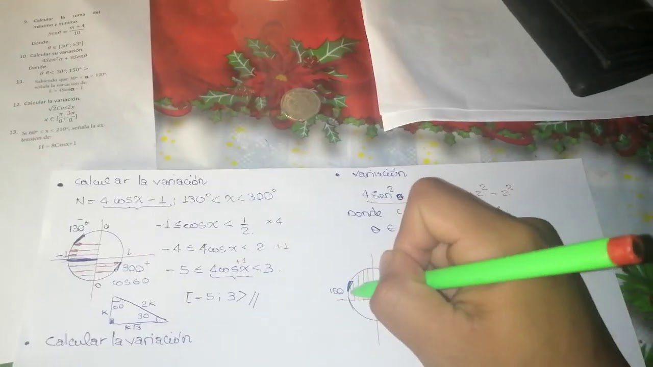 Circunferencia Trigonométrica II Variaciones Senos y Cosenos