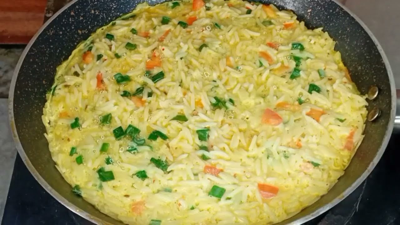 Rice with eggs is better than pizza! I cook it almost every day!