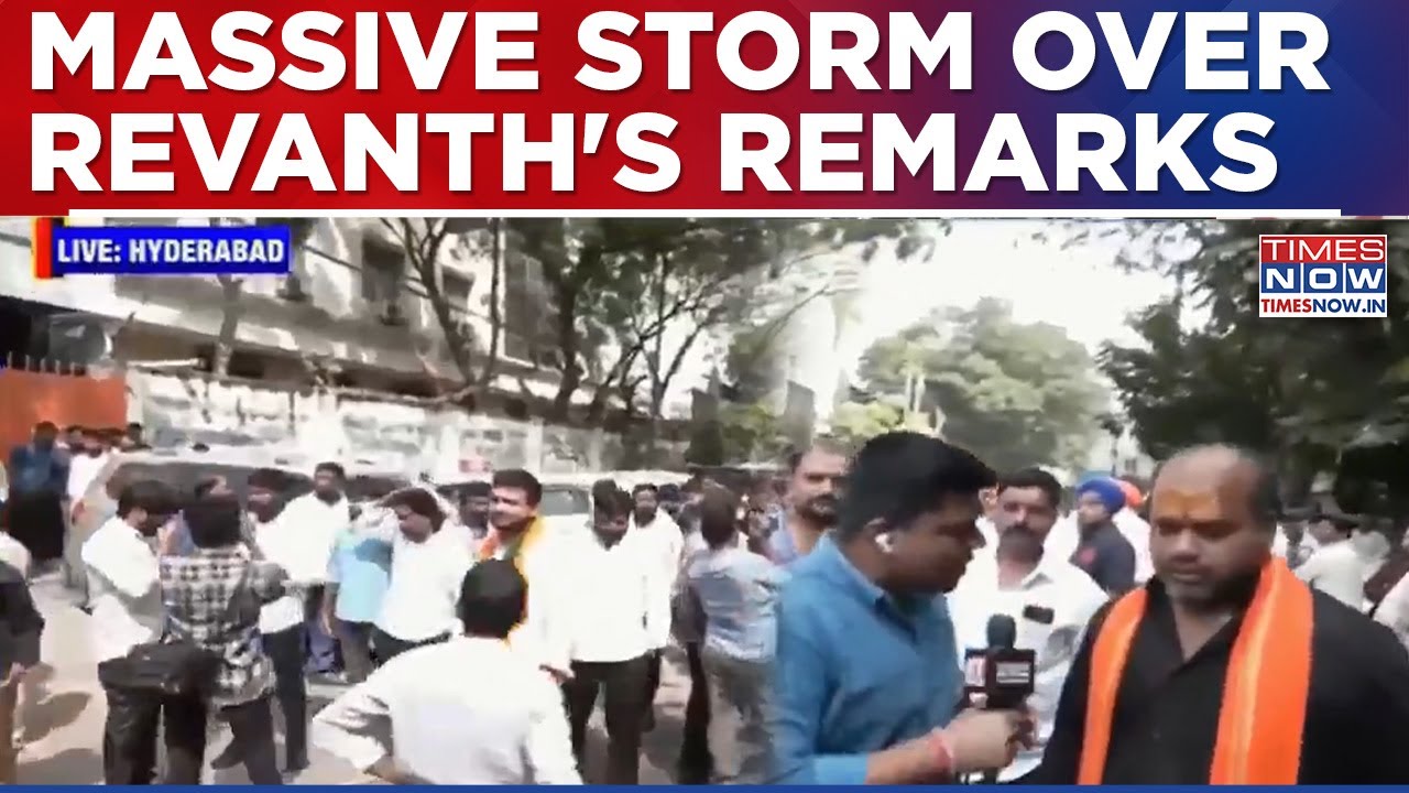 Revanth Reddy's Remarks Sparks Massive Storm, BJP Protests Against Telangana CM, Taken Into Custody
