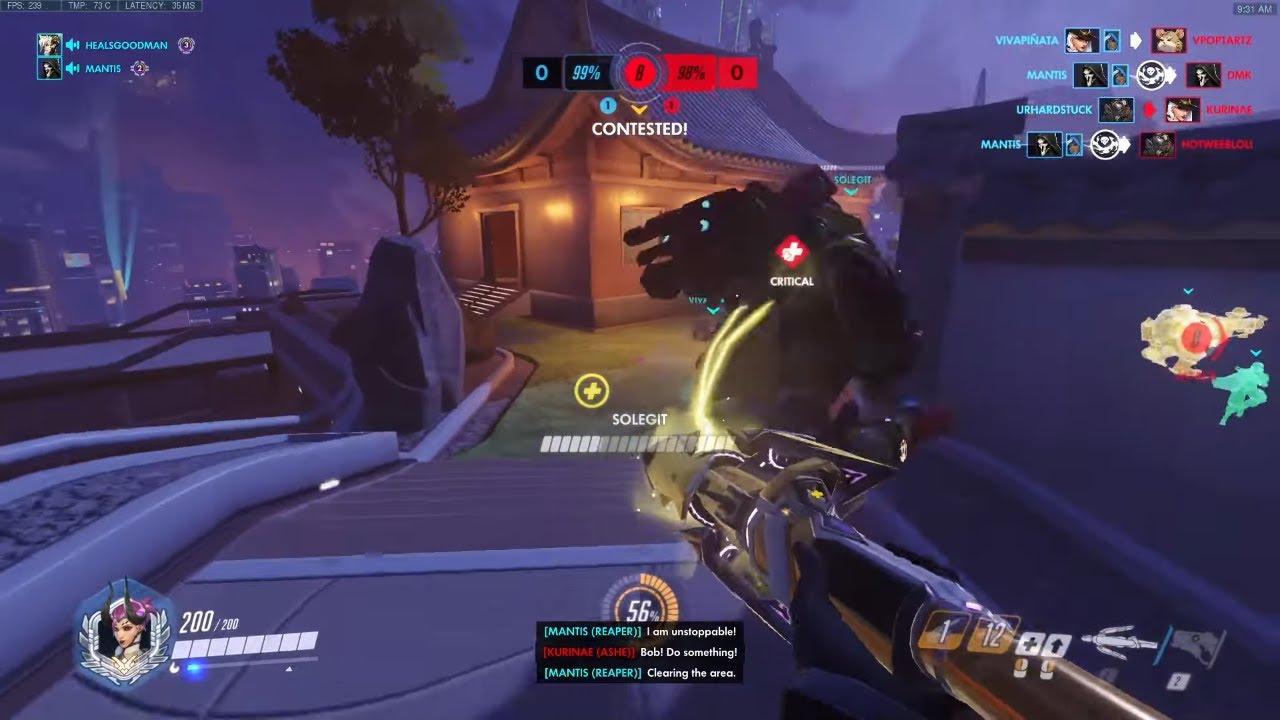 VALE SHOWING HIS BEST MERCY SKILLS! [ OVERWATCH SEASON 21 TOP 500 ]