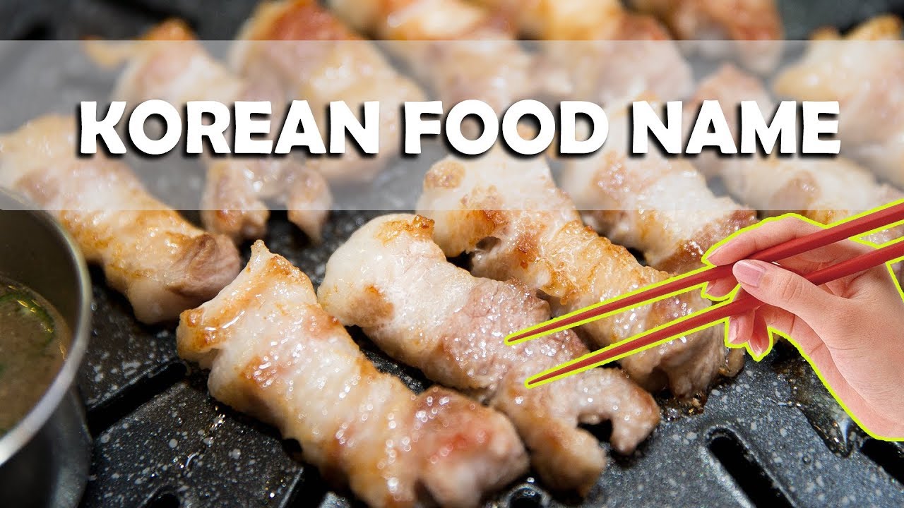 Korean Food Name