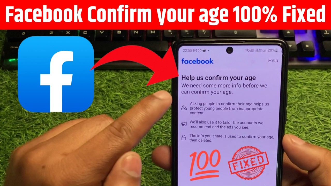 Facebook Help Us Confirm Your Age Problem 100% Fixed | How to Fix Help Us Confirm Your Age Facebook