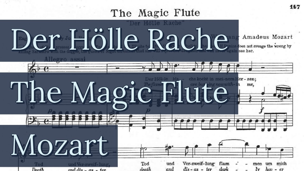 Der Hölle Rache Piano Accompaniment Queen of the Night Mozart Karaoke