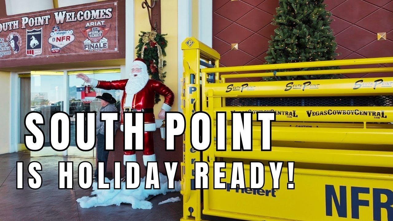 Las Vegas South Point Hotel & Casino Christmas Rodeo 2025 Walking Tour In December