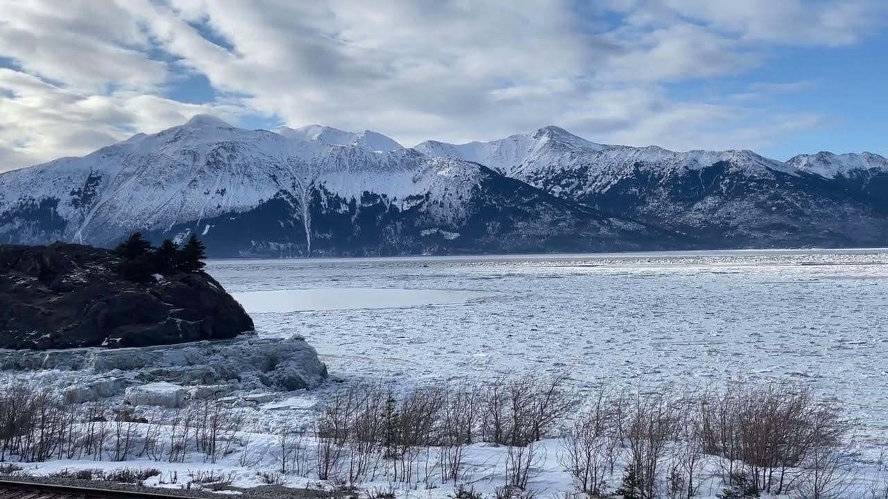 Cook Inlet Ice Flow in Alaska