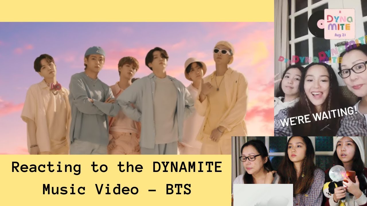 REACTING TO BTS (방탄소년단) 'Dynamite' Official MV with the family :)