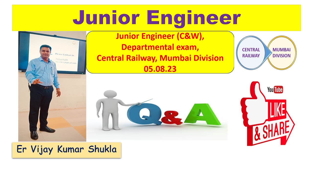 Junior Engineer JE  -Question Paper Solution 05 08 23