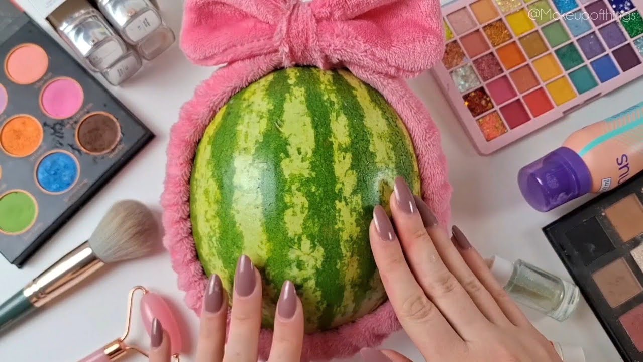 ASMR 1 Hour Makeup Compilation only Watermelons🍉 (No Talking)