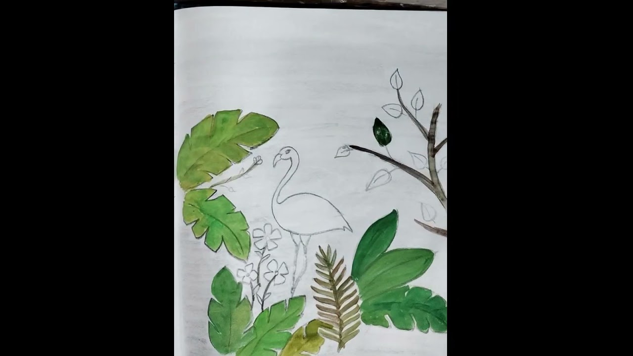 Beutiful ##painting step by step easily color the picture 