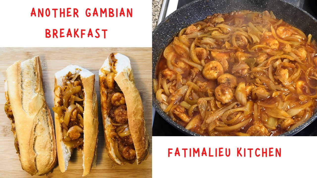 HOW TO MAKE A GAMBIAN BREAKFAST | SIPA SIPA SAUCE | AKA PRAWN SAUCE 😋