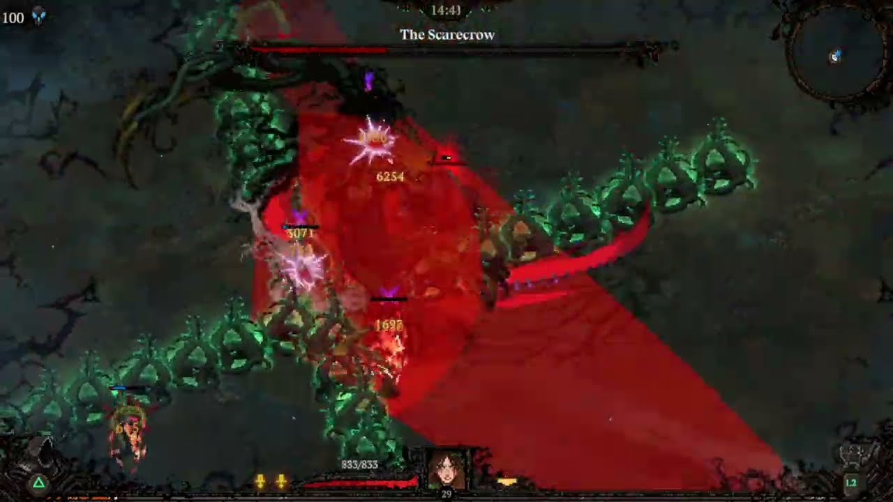 Death Must Die - Darkness 100 Completion with Leaf (Druid) Act 3 - *Strike Build*