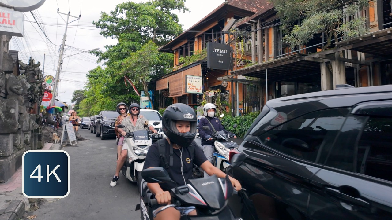 1 Hour Scenic Drive in Ubud, Bali 🌿 | Lush Jungles, Rice Terraces & Hidden Paradise in 4K UHD