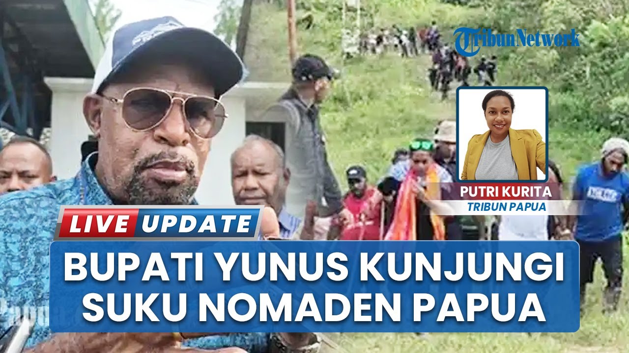 7 Jam Tempuh Perjalanan dengan Berjalan Kaki, Bupati Jayapura Temui Suku Nomaden Papua