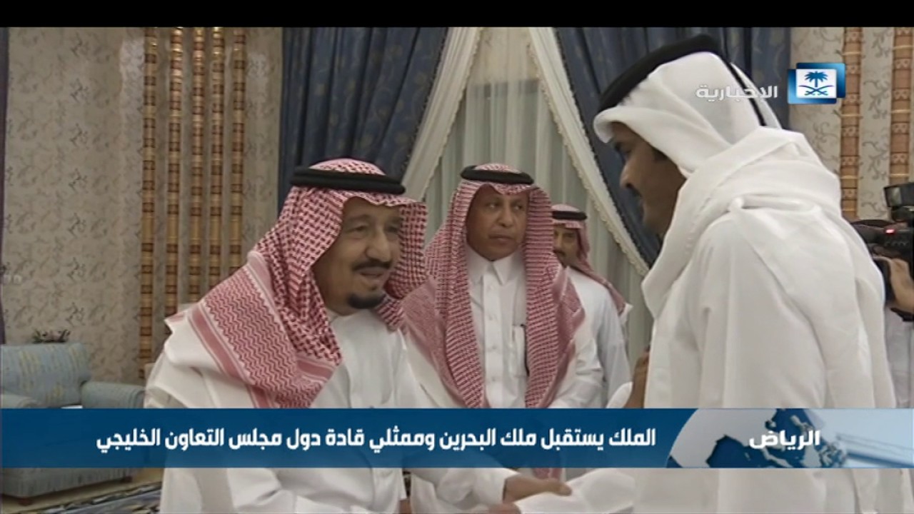 الملك يستقبل ملك البحرين وممثلي قادة دول مجلس التعاون الخليجي