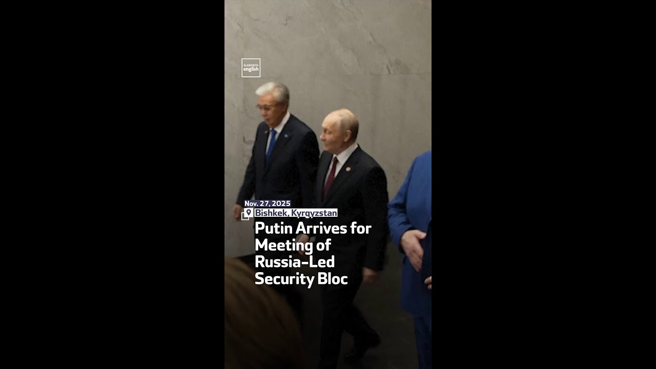 Putin Arrives for Meeting of Russia-Led Security Bloc