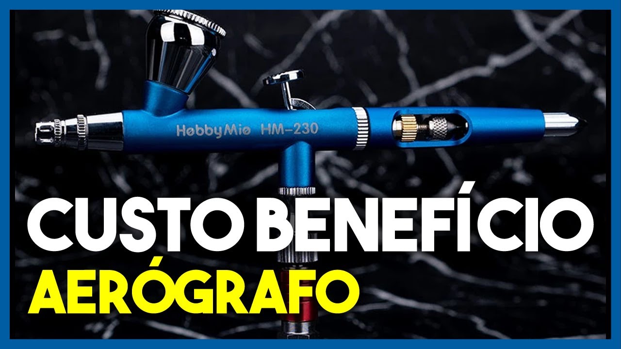 Aerógrafo da Ali Express - HM-230 Hobby Mio - REVIEW