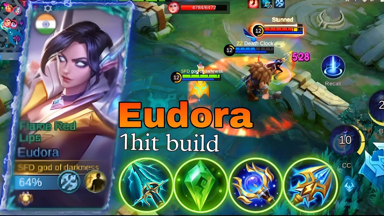 One Perfect Combo Enemy Delete In Second🤯|| Eudora Brutal Damage💥|| 1 HIT Build Eudora💯