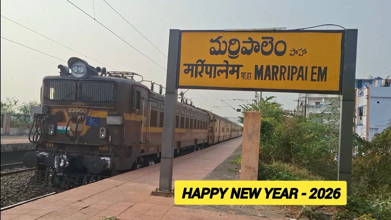 [HAPPY NEW YEAR 2026] SPECIAL VIDEO 24 IN 1 MARRIPALEM RAILWAY STATION 
