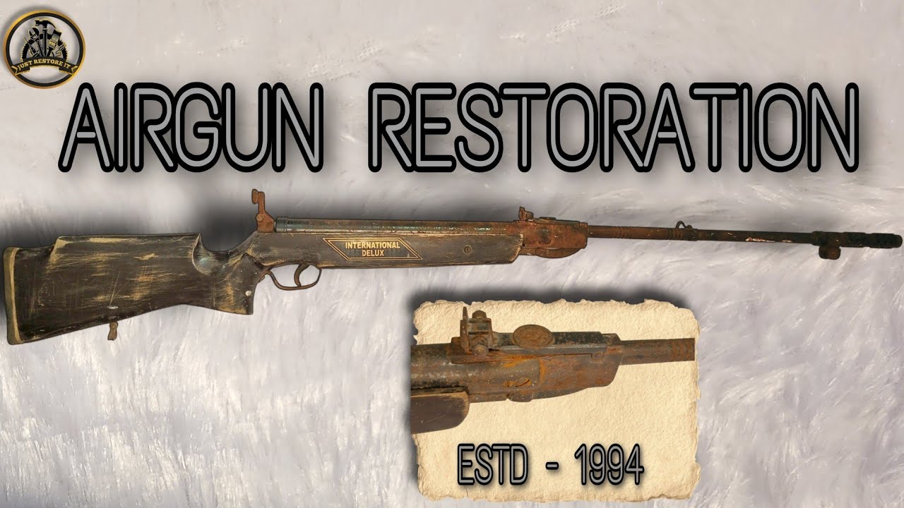Super rusty air gun restoration || gun restoration || @justrestoreit