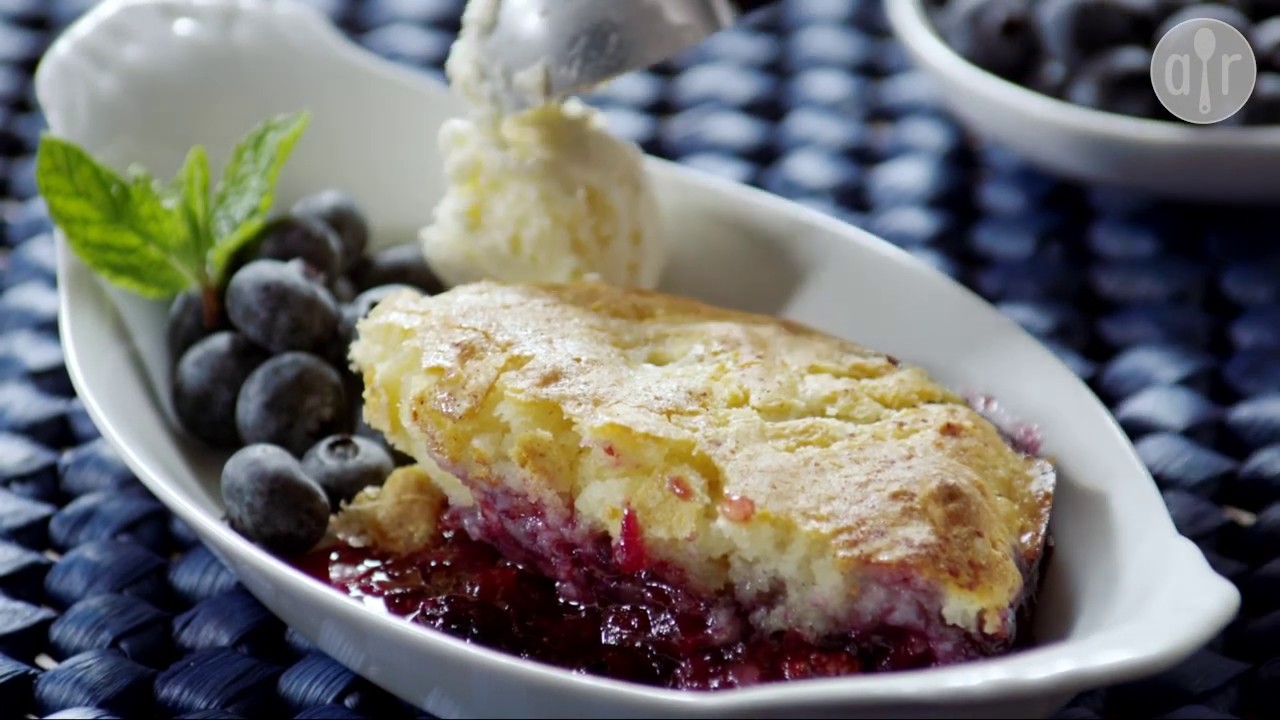 Very best blueberry cobbler