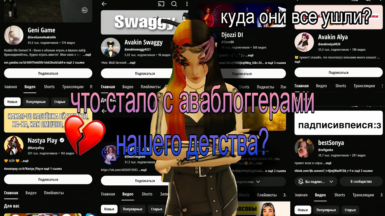 ЧТО СТАЛО С АВАБЛОГГЕРАМИ НАШЕГО ДЕТСТВА? | avakitty 